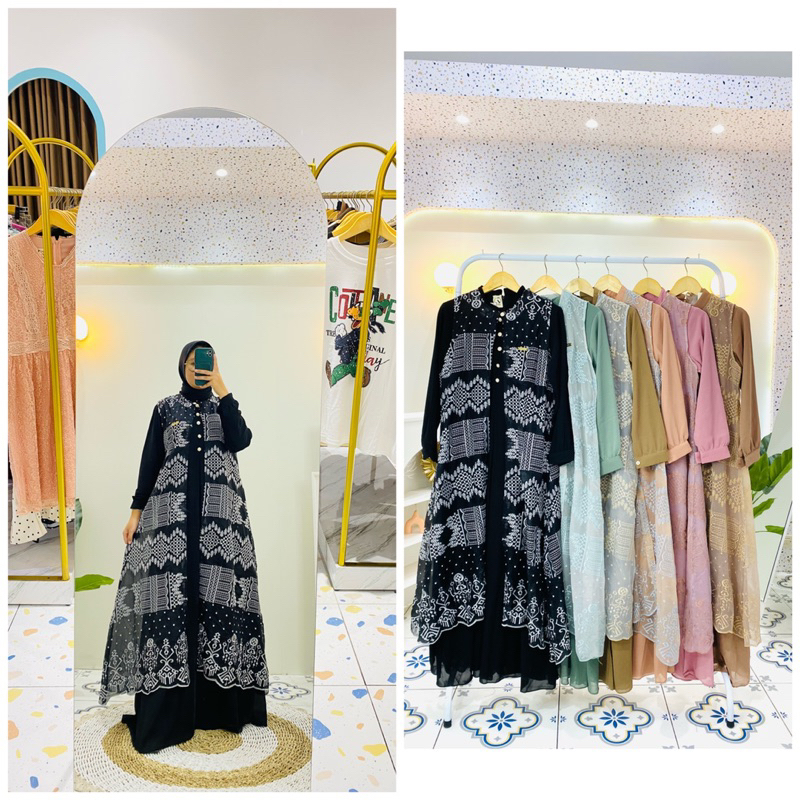 GAMIS LEBARAN OUTER / GAMIS OUTER / GAMIS 2in1