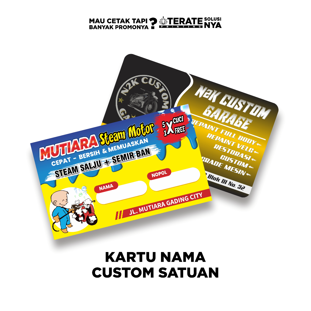 

Cetak Kartu Nama Custom Satuan Murah