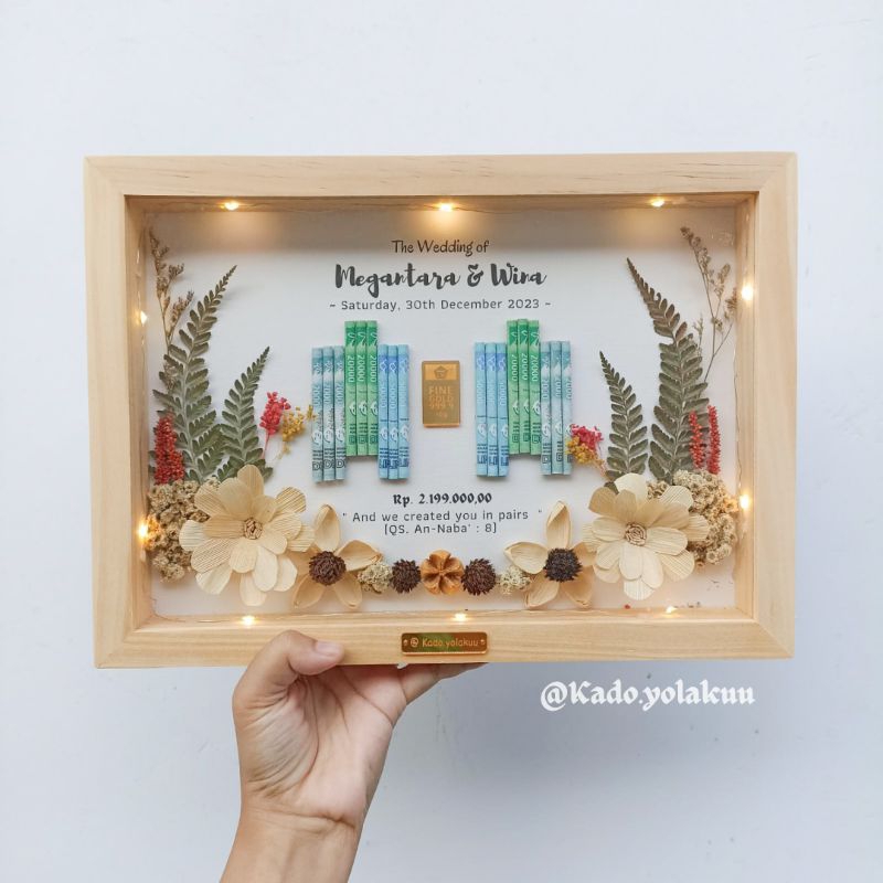 Mahar Pernikahan Rustic (Mahar Akrilik)