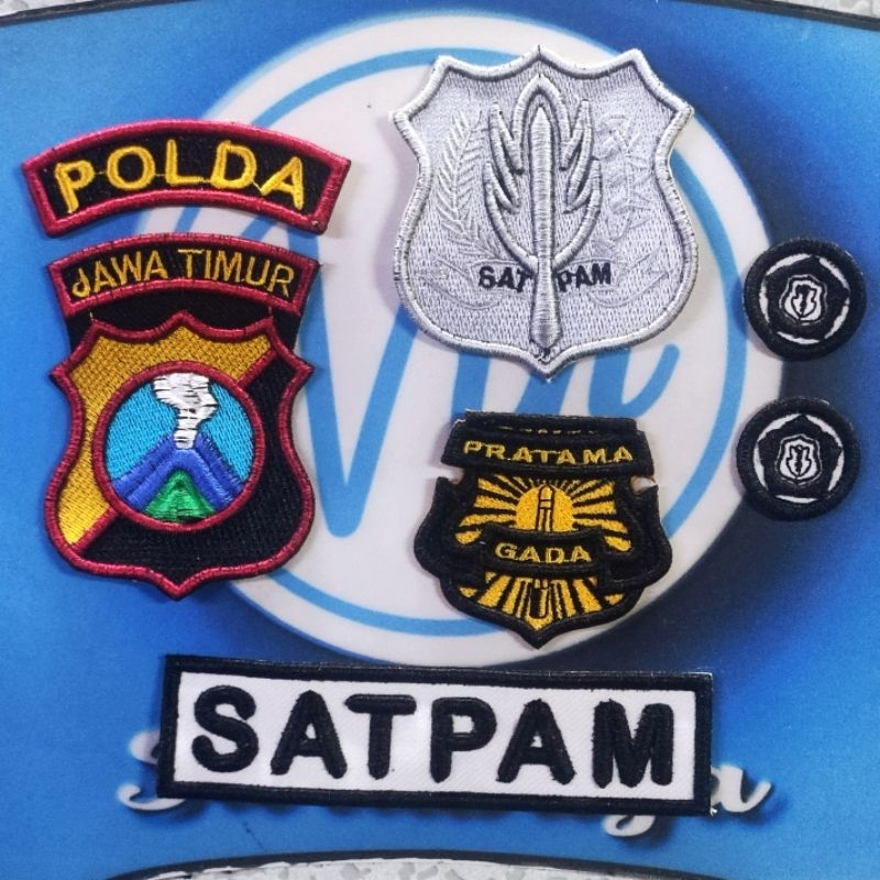 Satpam Bordir Timbul Seragam