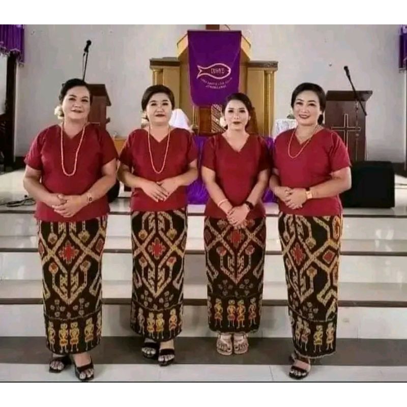 baju set tenun toraja baju wanita setelan adat toraja tenun etnik blenket jepara