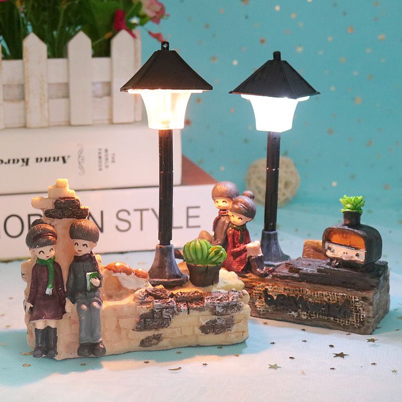 MINIATUR DIORAMA LAMPU TAMAN LED