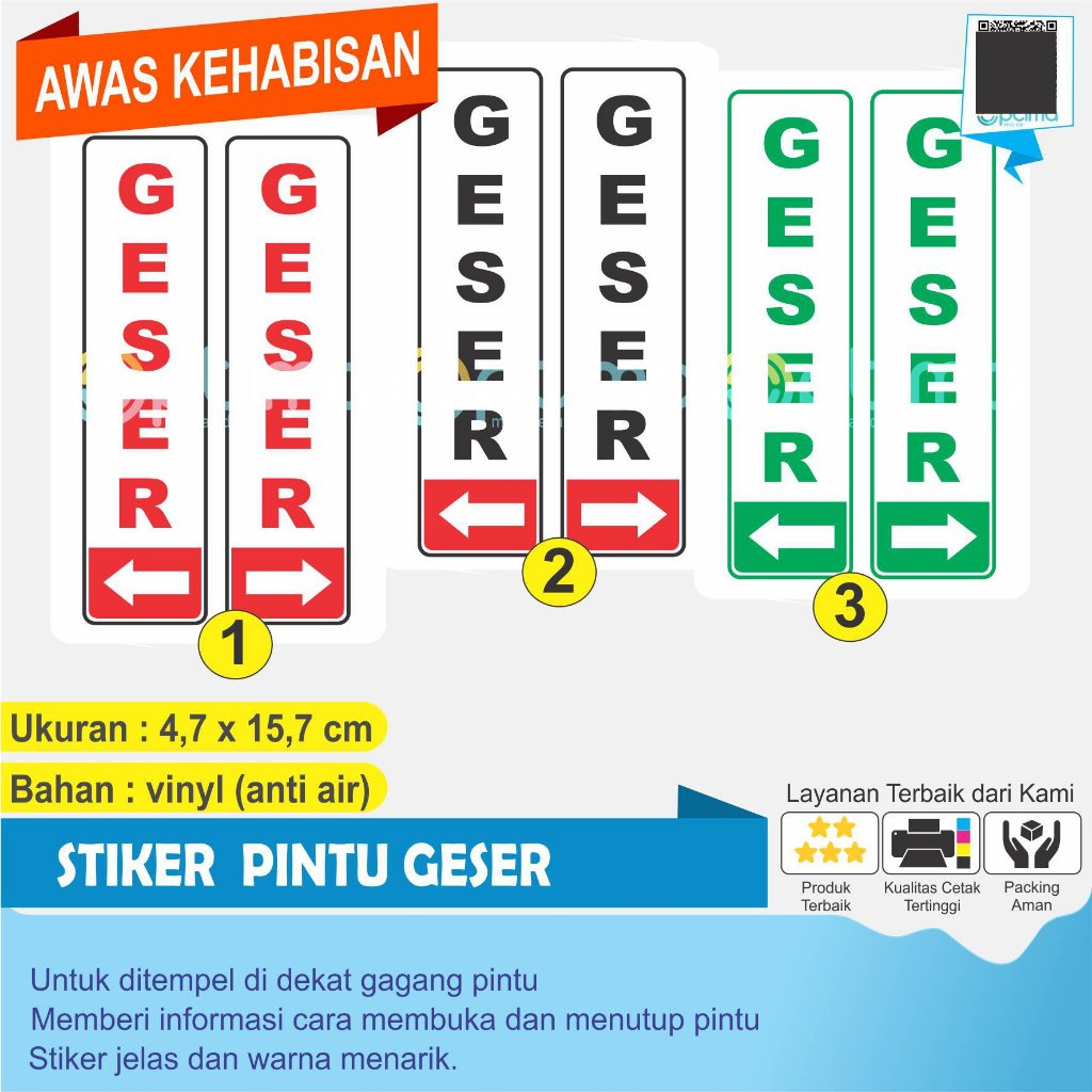 

STIKER GESER UNTUK PINTU 1 SET 2 PCS