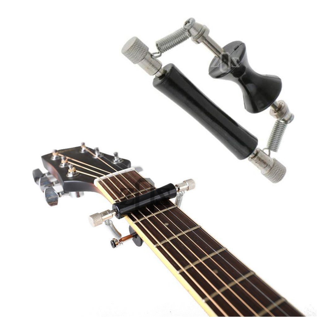 Capo Penjepit Fret Glider Sliding Rolling Carbon Guitar Acoustic Metal