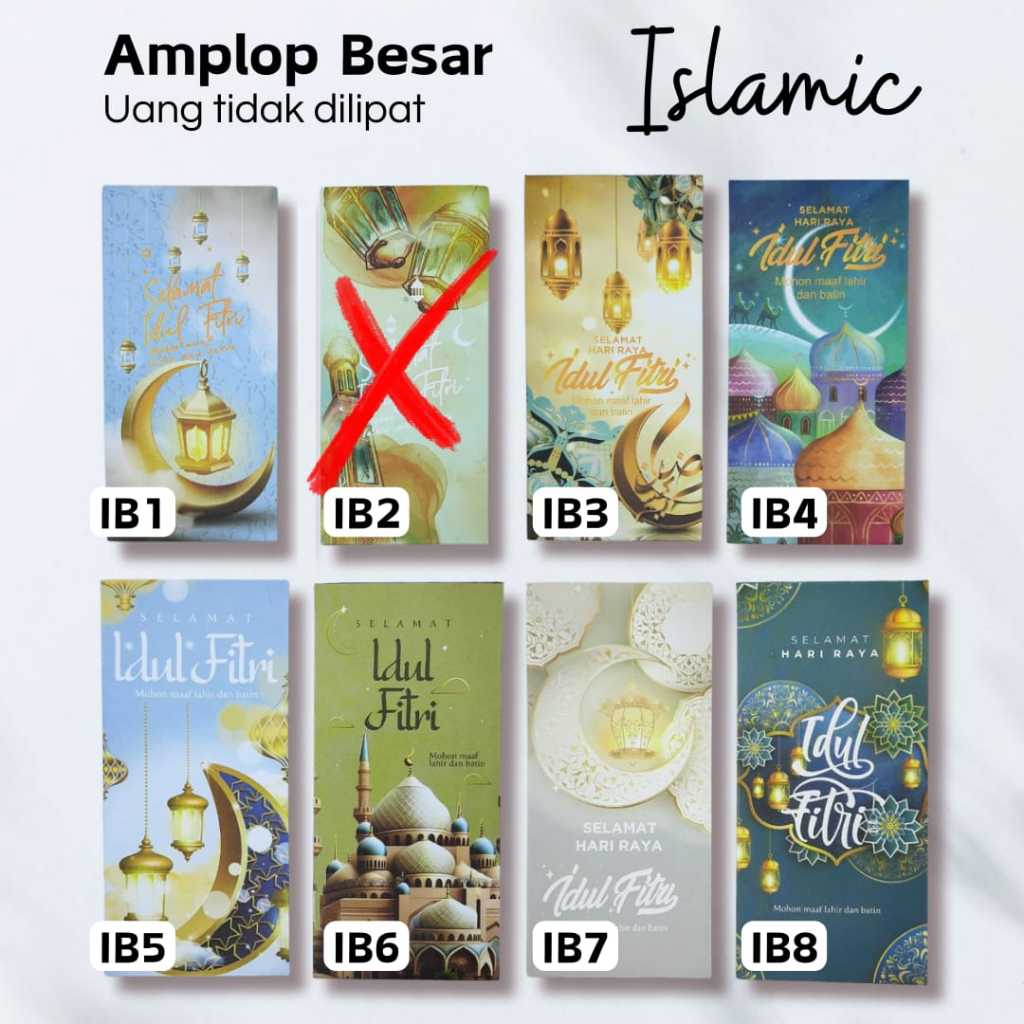 

(LAST STOCK) AMPLOP LEBARAN BESAR PANJANG MURAH ISLAMIC MASJID ELEGAN ESTETIK HAMPERS KEKINIAN isi 12pcs