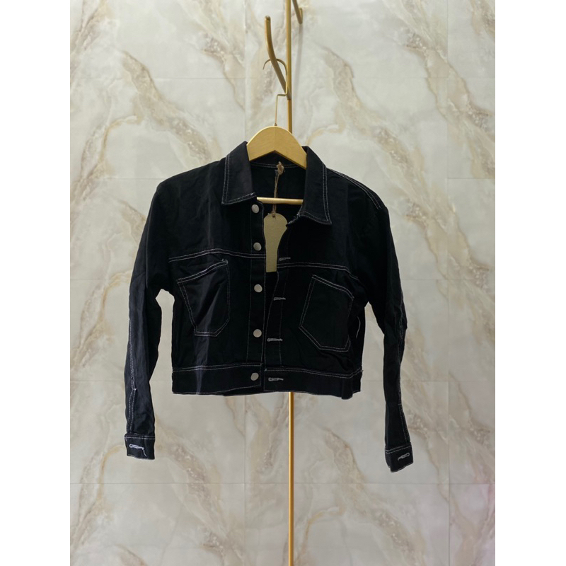 Jaket Croptop Wanita - Jaket Denim Best Seller
