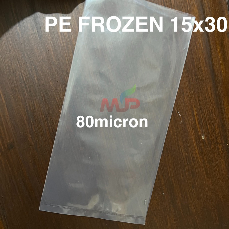 PLASTIK PE FROZEN FOOD TEBAL 80 MICRON UKURAN 15x30 / PLASTIK BEKU PLASTIK ES TAHAN ES TAHAN PANAS B