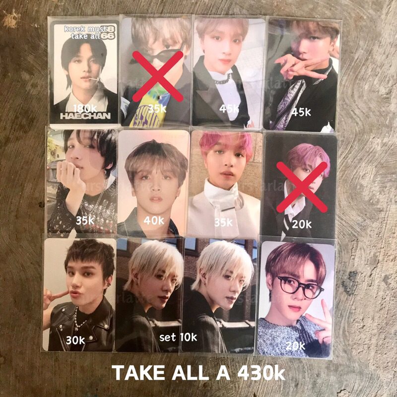 photocard haechan korek haechan pilek haechan scratch glitch mode haechan invitational meet & great 