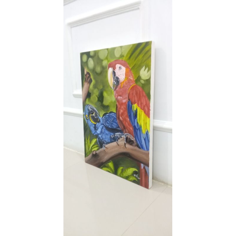 Lukisan Burung Macaw manual