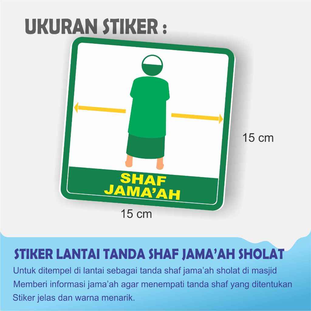 

STIKER TANDA SHAF JAMA'AH UNTUK LANTAI