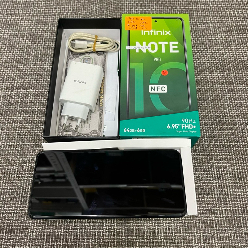Infinix Note 10 Pro 6/64gb Fullset Second Garansi Resmi