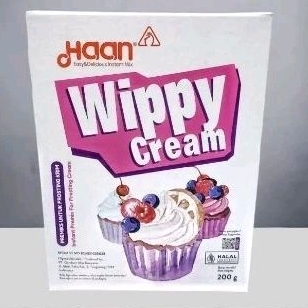 

Whip Cream Instan Haan Wippy Cream Topping Powder 200gr