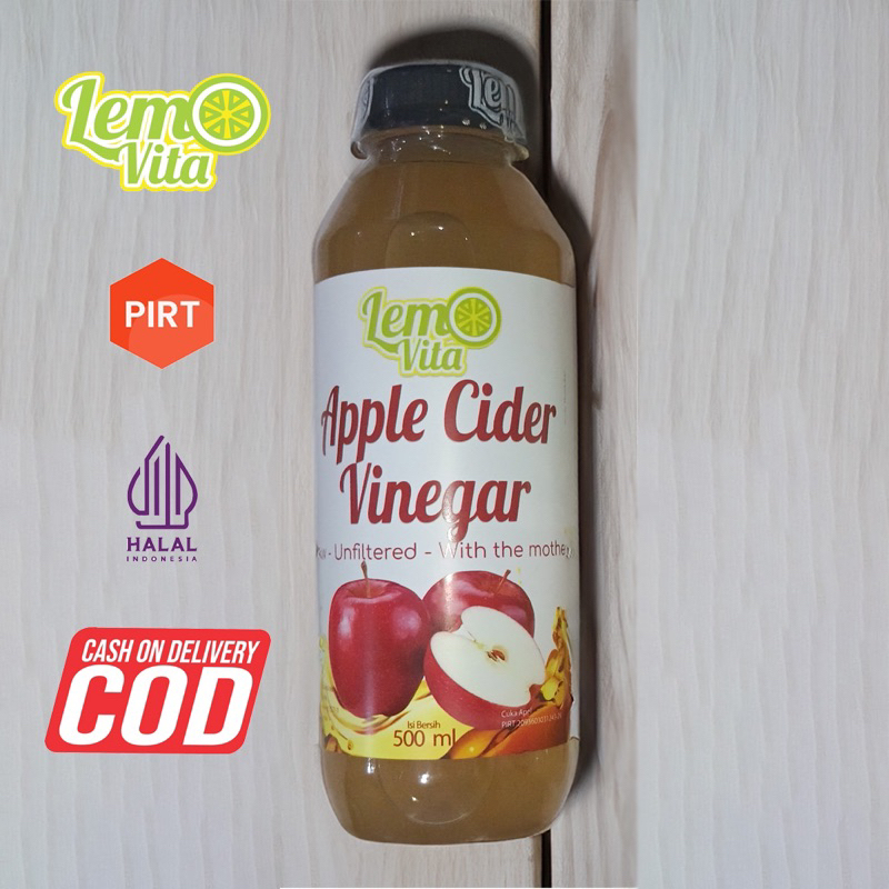 

LEMOVITA CUKA APEL APPLE CIDER 500ml BPOM ORIGINAL