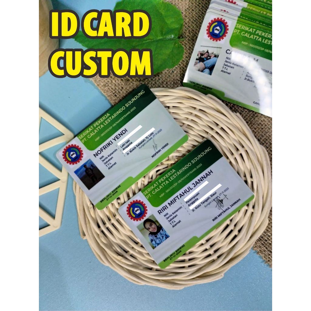 

Cetak Tanda Pengenal Karyawan Kartu Nama PVC Card Member Dll