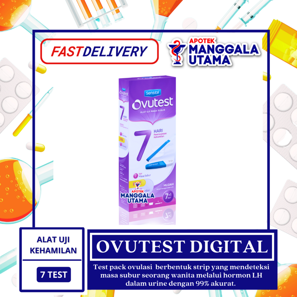OVUTEST 7 DAYS PLAN PER BOX ISI 7 + 1 TEST