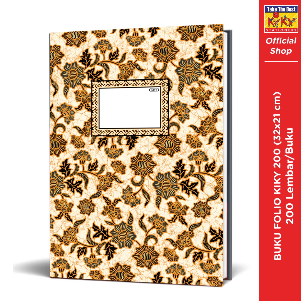 

KIKY Buku Hard Cover Folio Glossy (Uk. 32 x 21 cm) Isi 200 Lembar