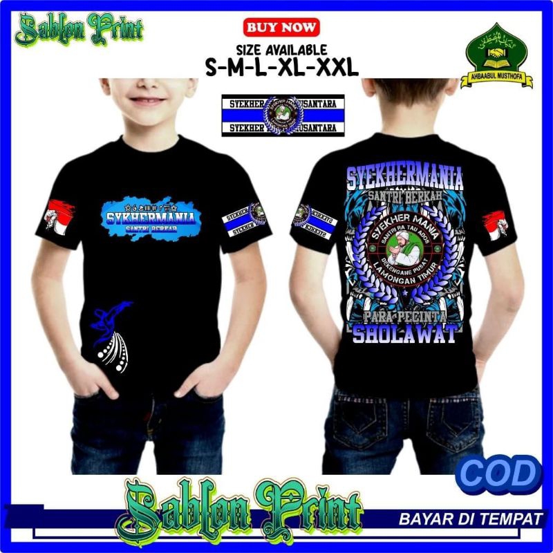 kaos syekhermania PECINTA SHOLAWAT keren banget