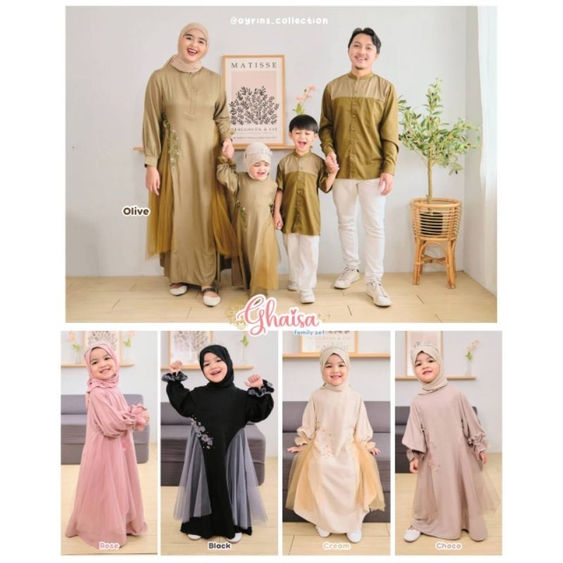 Ghaisa By Oyrins Collection [ONLY GAMIS]|| Ready Stock Family Set By Oyrins