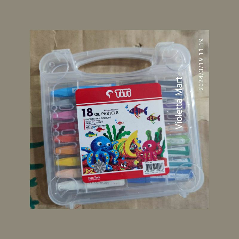 

Crayon Oil Pastel TiTi 18 Warna