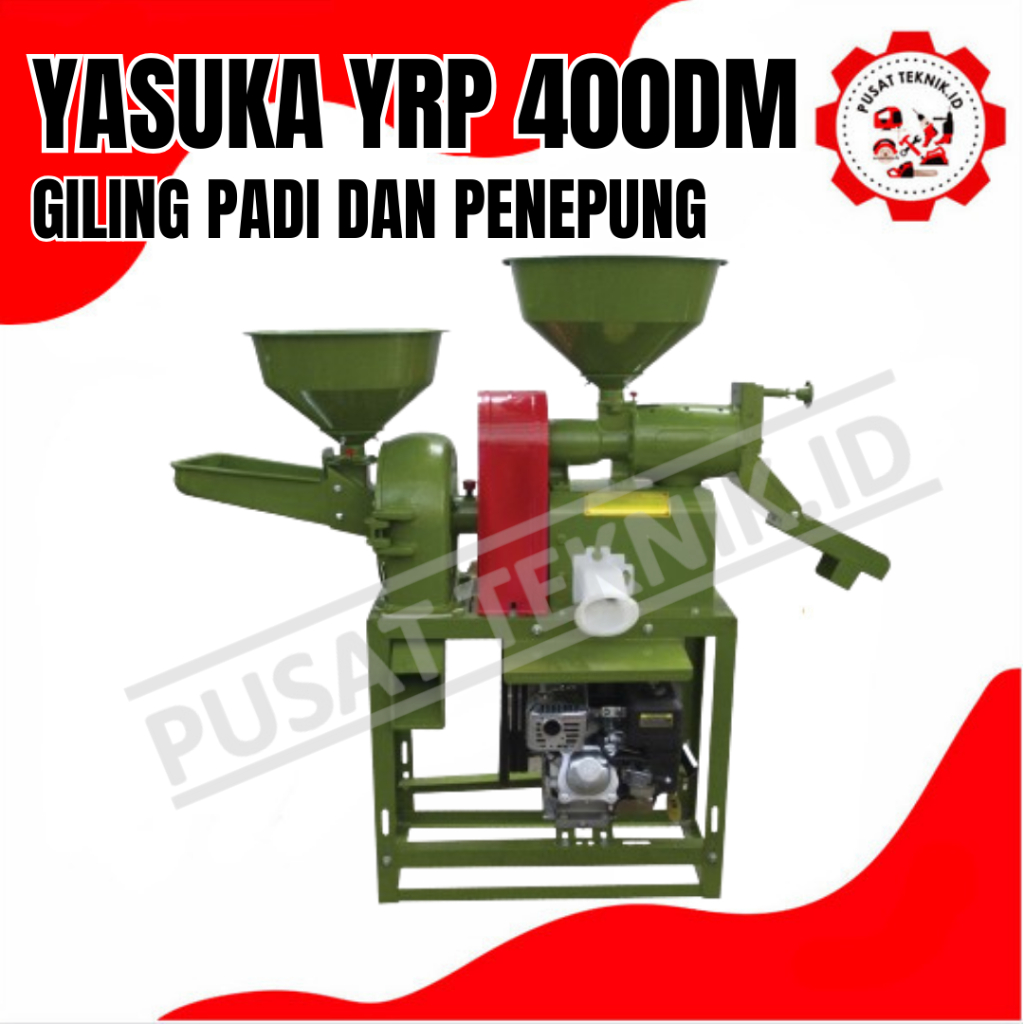 Mesin Giling Padi Beras Gabah Selep 2in1 YASUKA YRP400DM / Combine Rice Mill Polisher Poles YASUKA Y