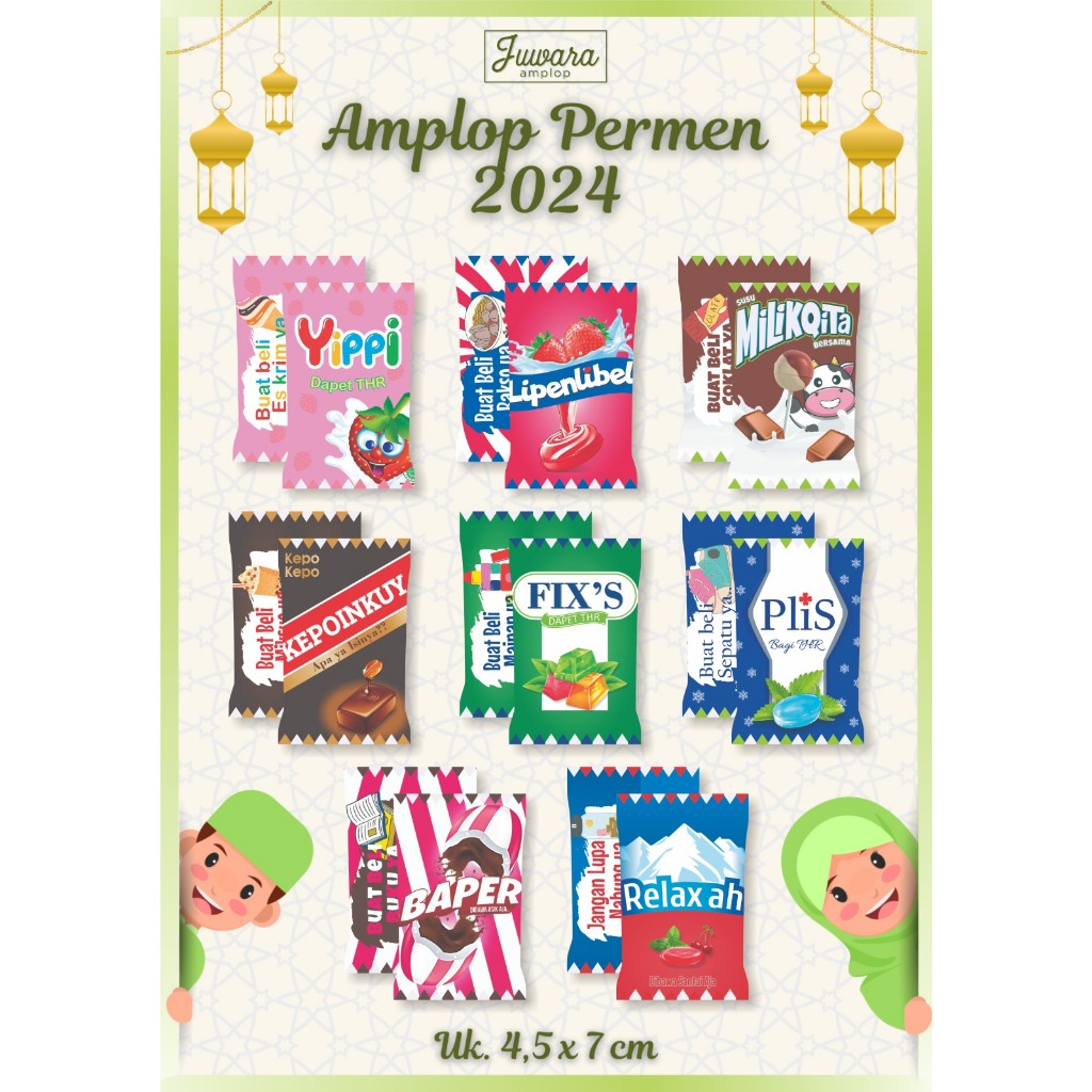 

Amplop Lebaran Permen Isi 20 pcs