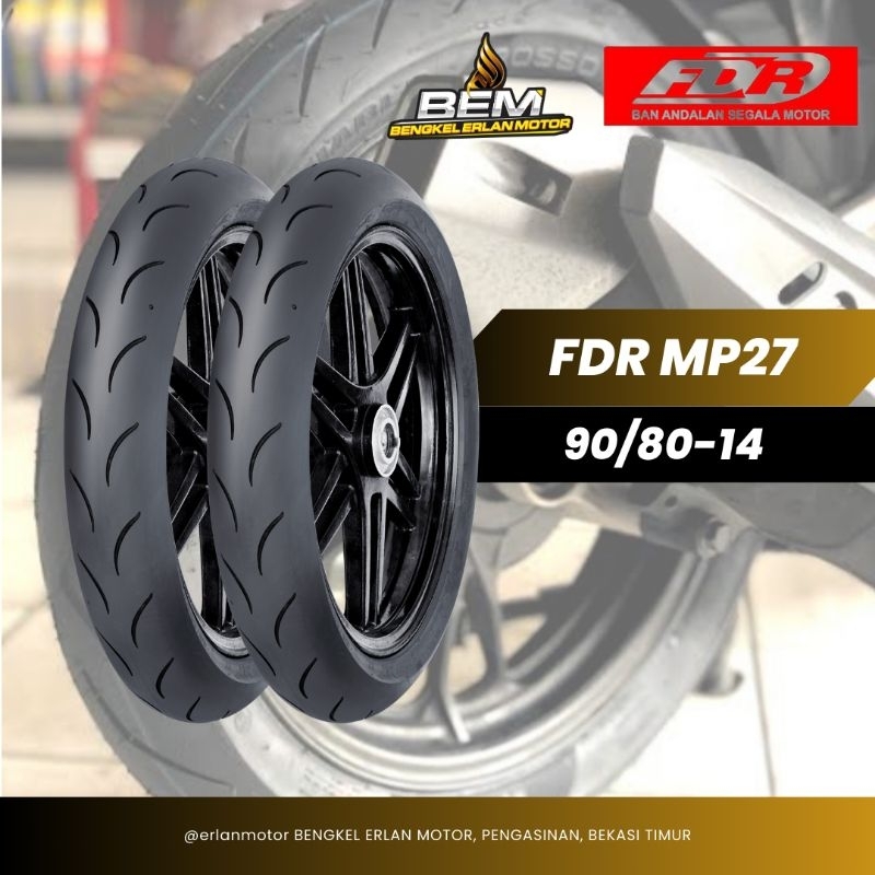 Ban FDR MP27 90/80-14 Ring 14 Soft compound New Tubeless Vario