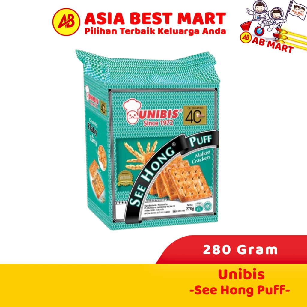 

Unibis Super See Hong Puff 280 Gr/Roti Kering Biskuit Snack Cemilan