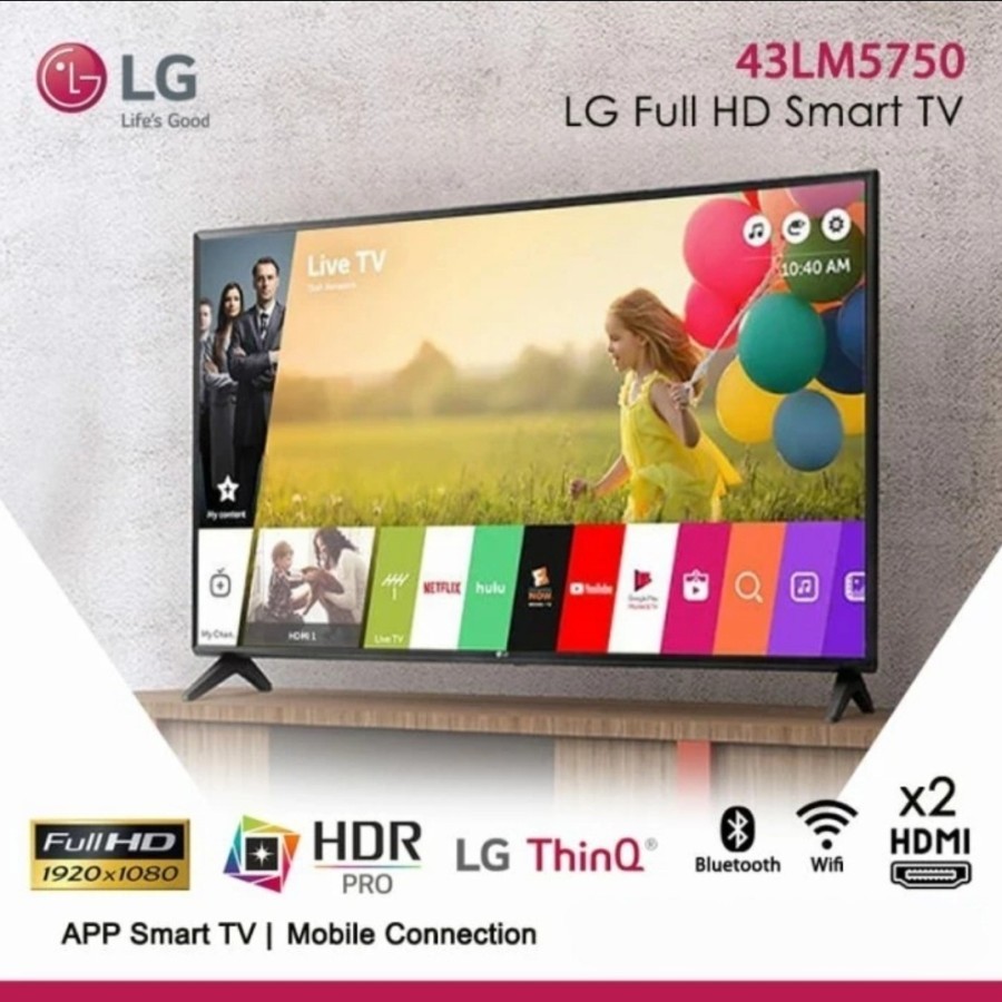 SmaRT TV LG SMART TV 43 Inch 43LM5750 PTC FHD