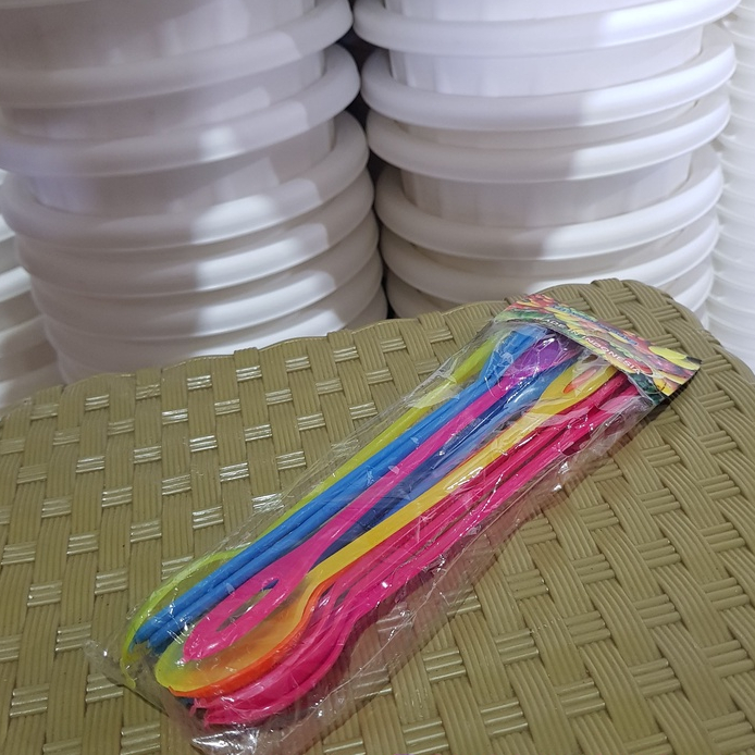 Sendok Es Panjang / Sendok Es Plastik Kecil / Sendok ES Murah