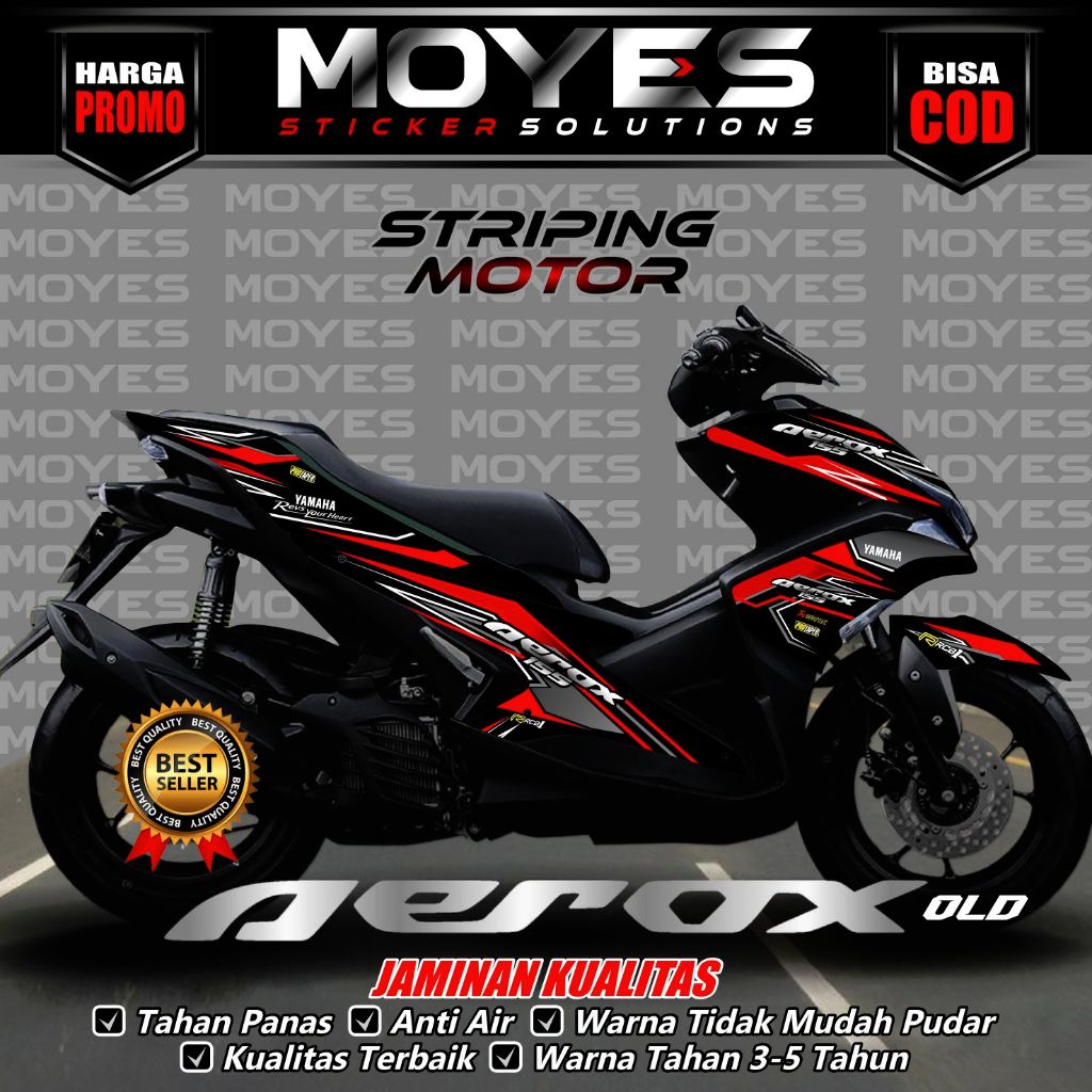 Striping Aerox Old 155 - lis motor Aerox Racing