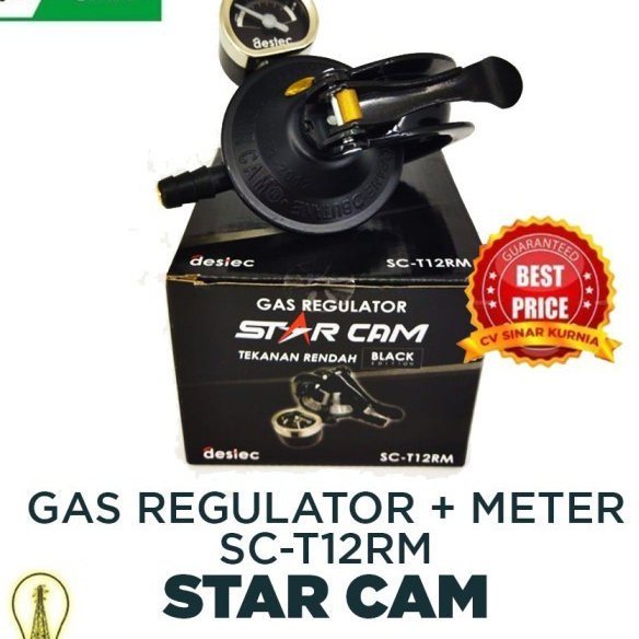 Supreme Regulator Gas Starcam T-12RM ( Pakai Meter ) SNI Original Asli