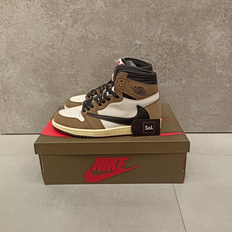 Jordan 1 Retro High Travis Scott-Black/Dark Mocha-University