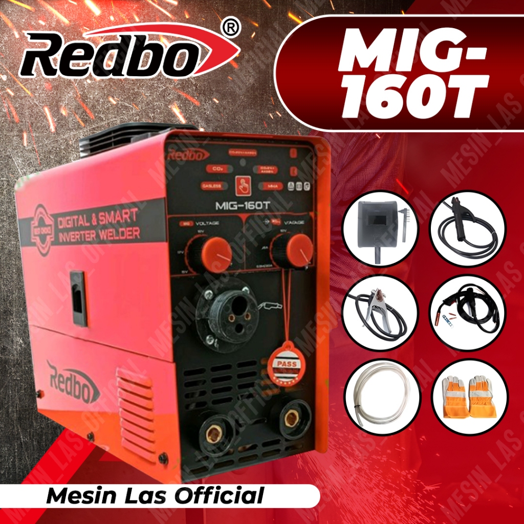 Mesin Las Redbo CO2 MIG 160T Bergaransi Resmi - Mesin Trafo Las MIG 160 T