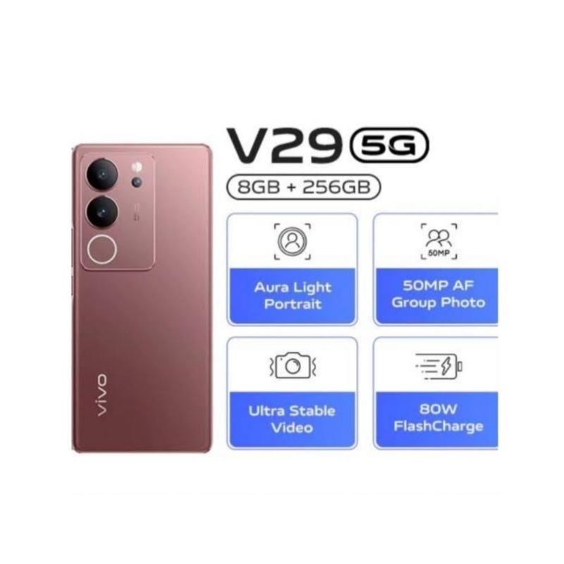 HP VIVO V29 5G 8/256 GB - VIVO V 29 5G RAM 8GB ROM 256GB GARANSI RESMI