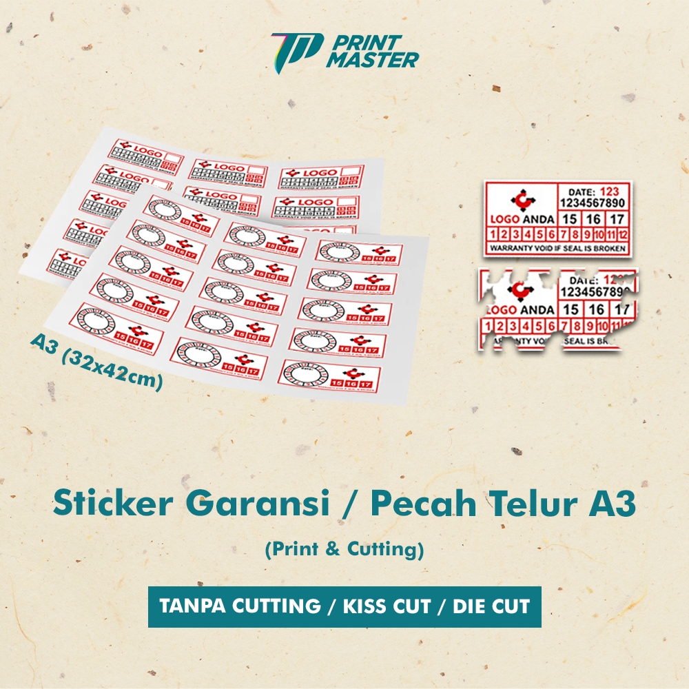 

Cetak Stiker Garansi - Pecah Telur - Segel