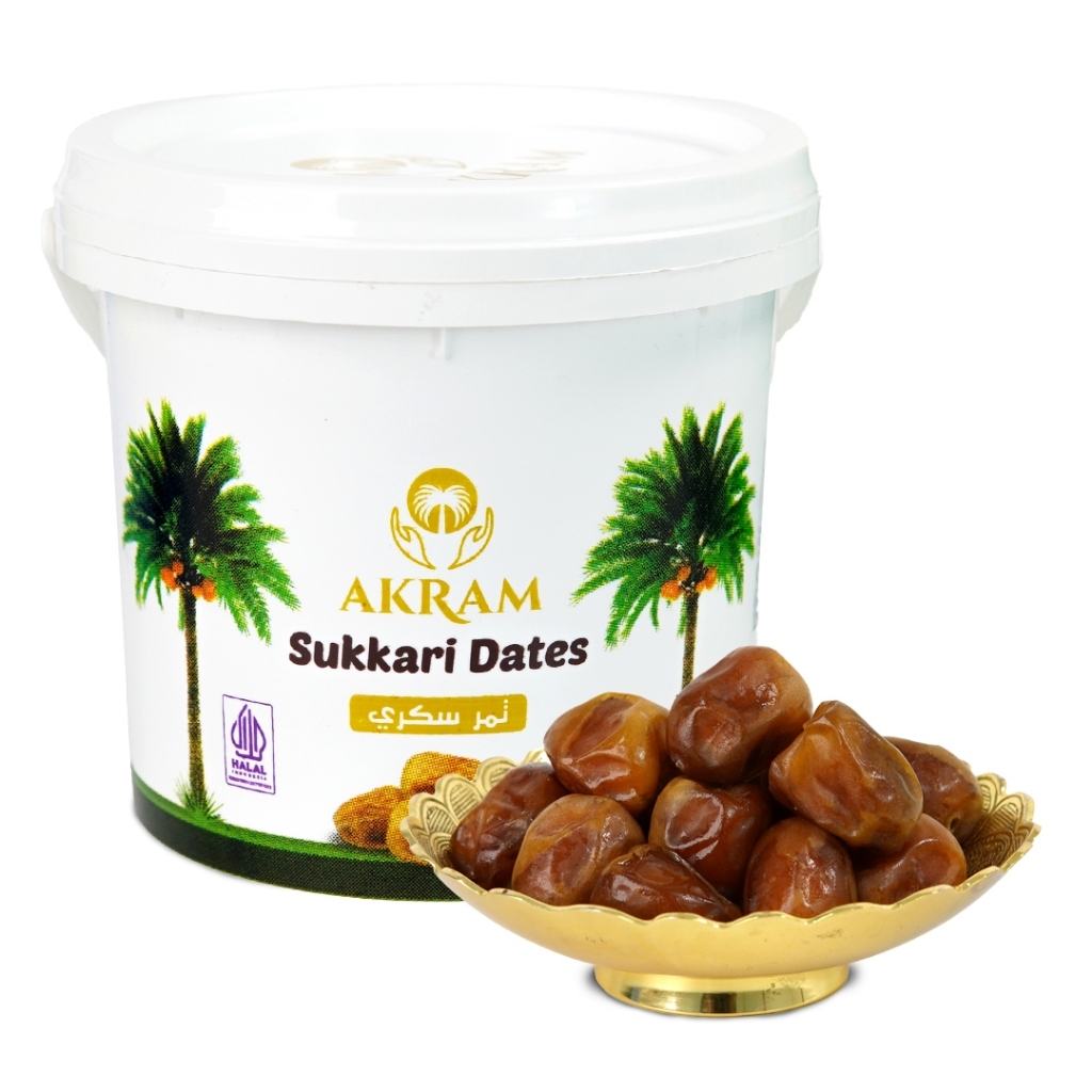 

Kurma Sukari Akram 700 Gram Sukkari Premium Dates Sukari Ember Original