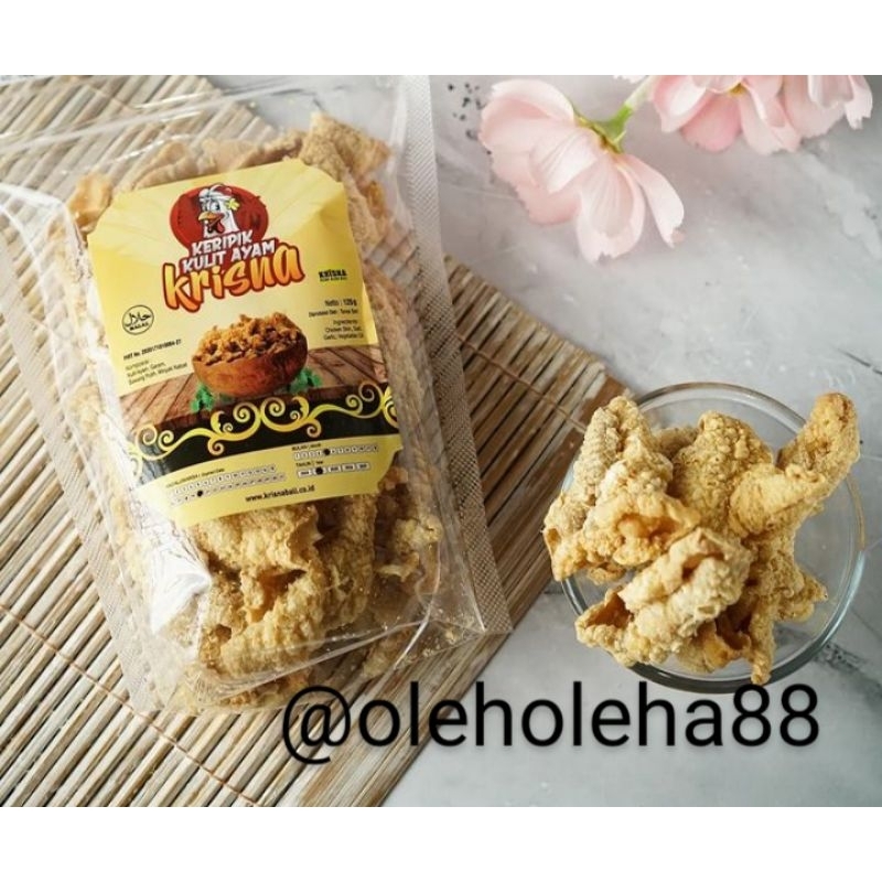 

KERIPIK KULIT AYAM CRISPY KRISNA 125GR ORIGINAL/BUMBU PEDAS FREE BUBBLEWRAP