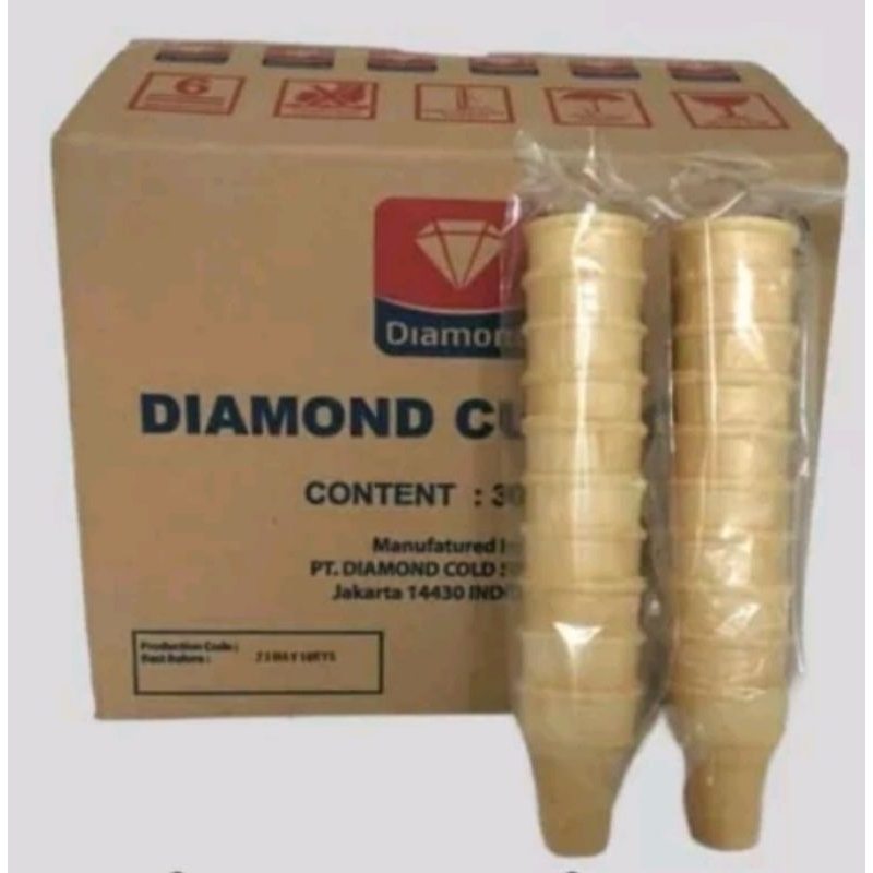 

PROMO CUCI GUDANG cone es krim diamond isi 10pcs