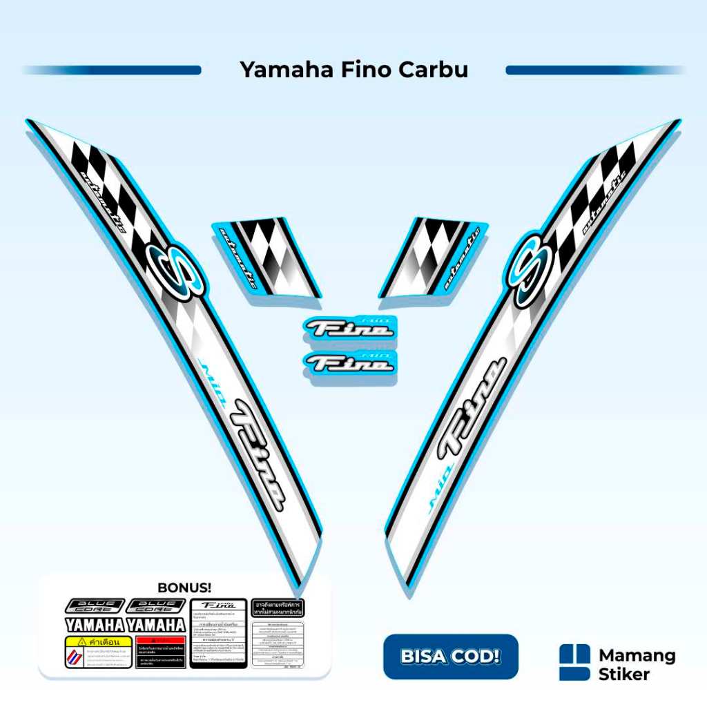 Striping Fino Karbu Classic Variasi (35) Thailand Vietnam 2012 2013 Full Body 125 Fino Lama