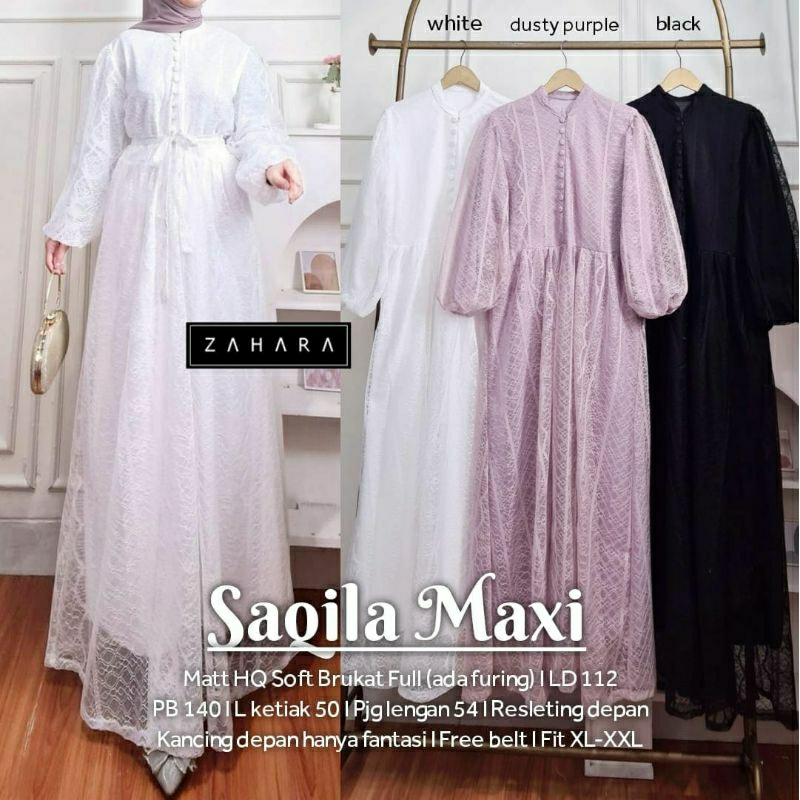 saqila maxi by zahara || hq brukat