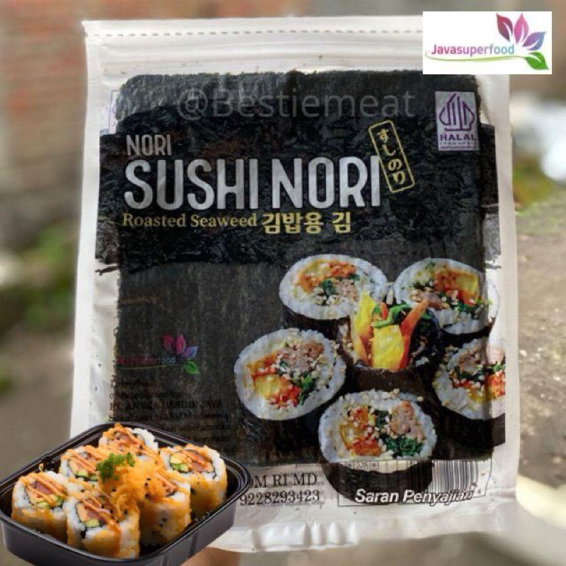 

Nori Sushi Seawed Java Super Food HALAL Isi 50 ( Harga Naik )