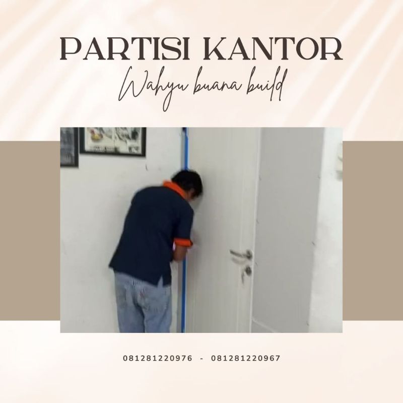 Partisi Gypsum Sekat Ruangan 2 Sisi, Bisa Buat Sekat Ruangan Dlm Rumah dan Kantor Dll