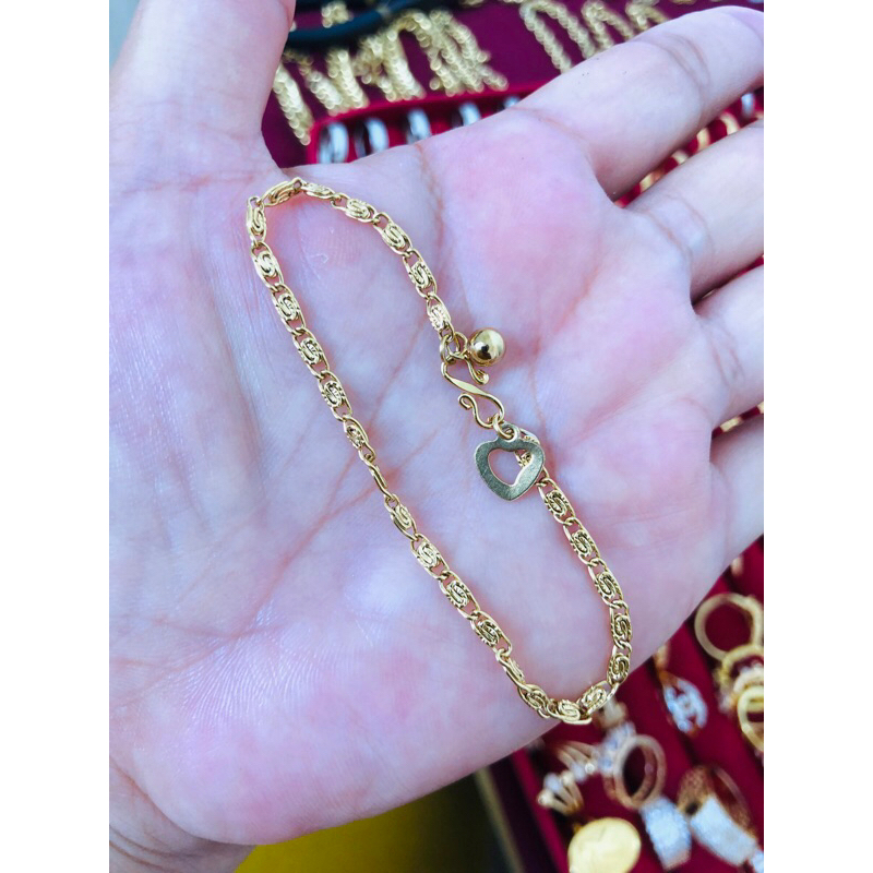 gelang duan pcar motip emas 99