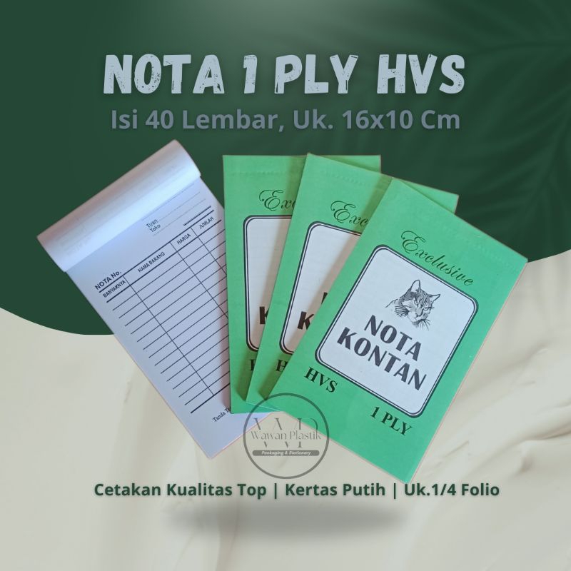 

Buku Nota Penjualan 1 Ply Murah HVS
