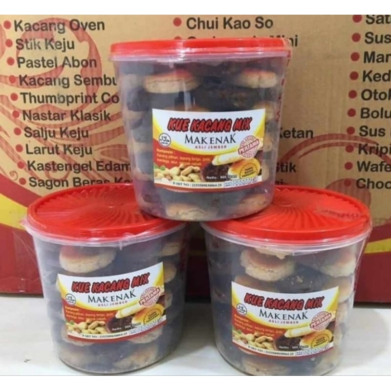 

KUE KACANG MIX MAK ENAK 900gr KUE LEBARAN PARSEL HAMPERS IDUL FITRI