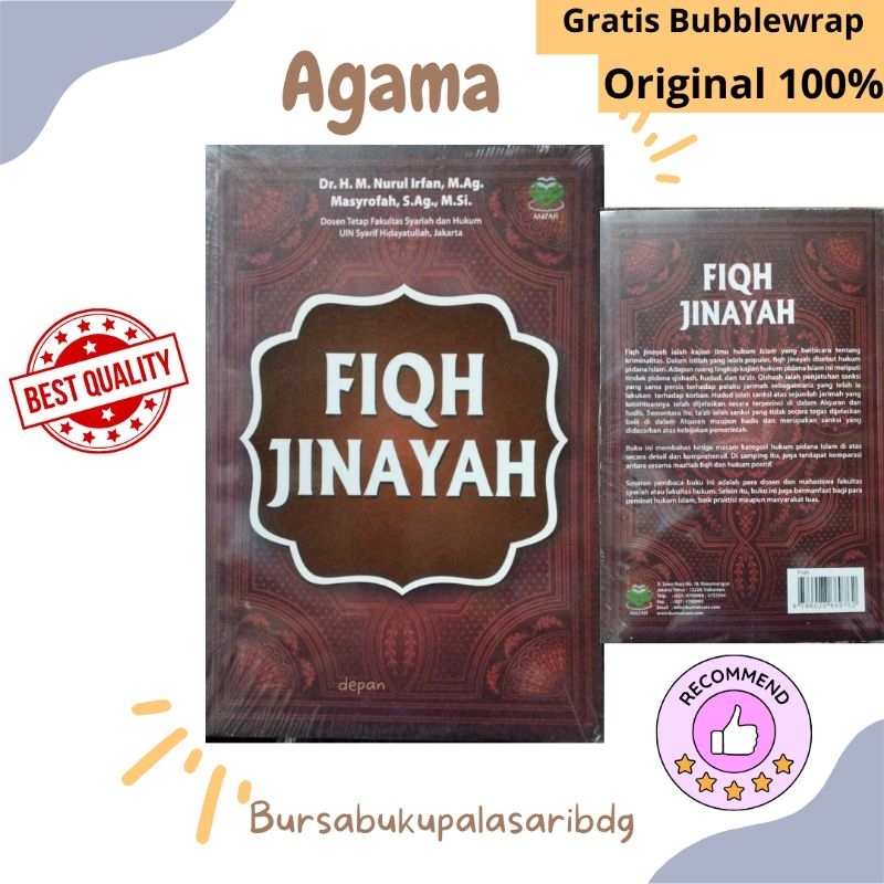Fiqh Jinayah Fiqih Fikih M Nurul Irfan  Masyrofah -Amzah