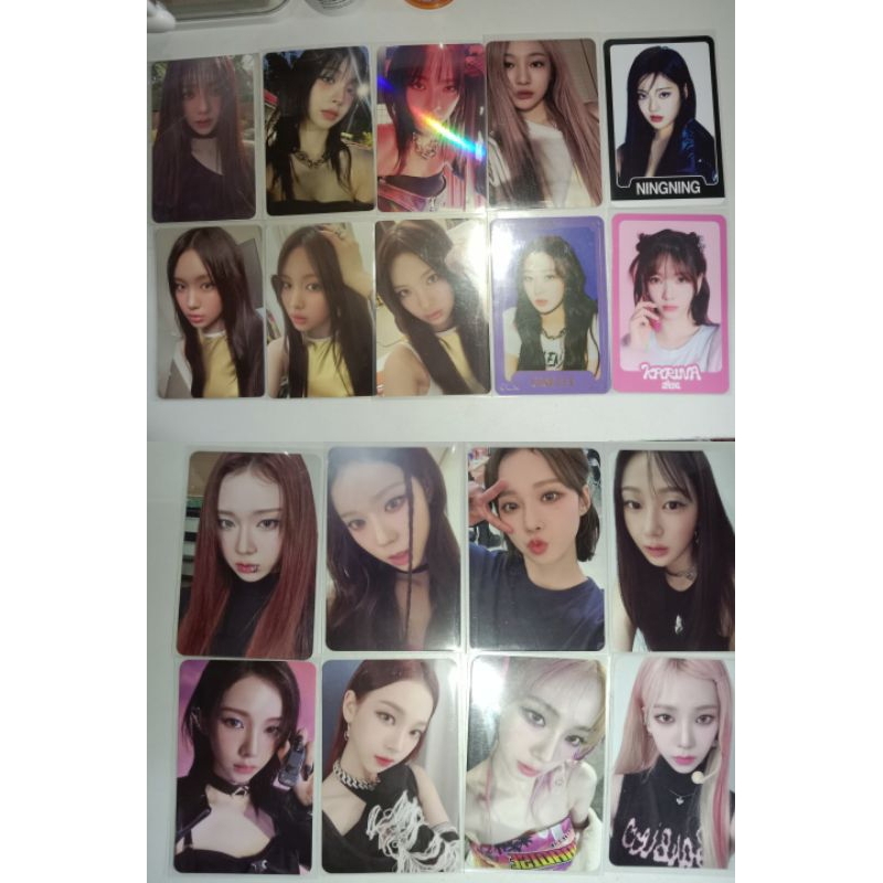 part.2 photocard official aespa, newjeans, giselle, ningning, winter, karina drama pob smstore, trad
