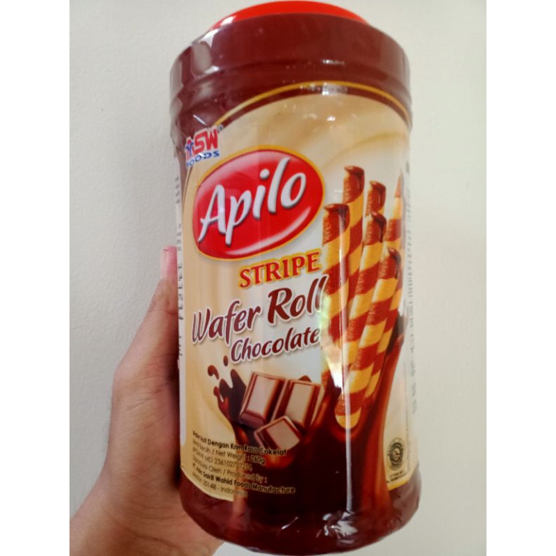 

Apilo Wafer Roll Dengan Krim Rasa Cokelat 260gr