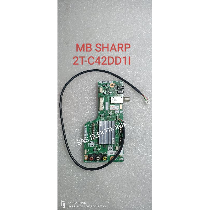 MB BOARD MOTHERBOARD MAINBOARD POWER SUPPLY REGULATOR MESIN TV LED SHARP 42 INCH 2T-C42DD1I 2T-C42DD