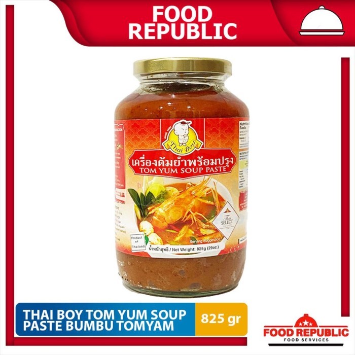 

BUMBU TOMYUM - TOMYUM PASTE THAI BOY 825 GR HALAL SAUS THAILAND ENAK